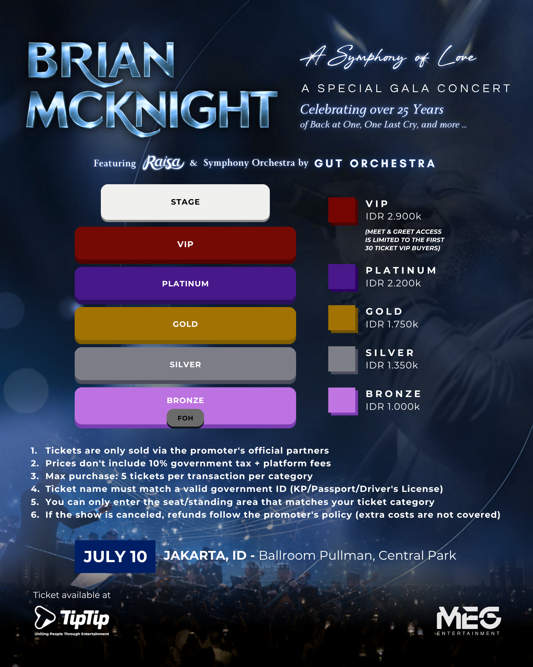 Layout Map Konser Brian McKnight